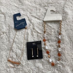 Jewelry bundle #2- 2 necklaces and pair of earrings